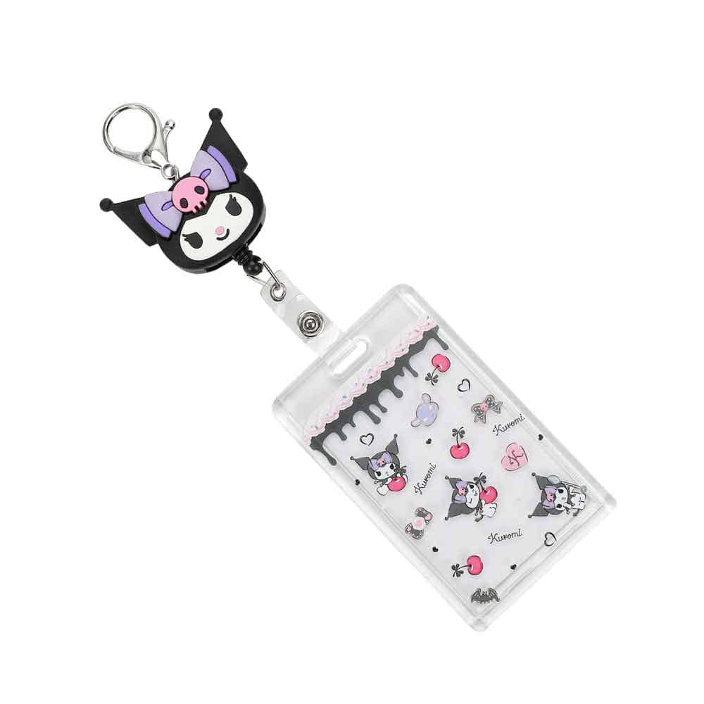 BioWorld My Melody & Kuromi Mascot Badge Reels with Card Holders Kuromi Kawaii Gifts 197394550003