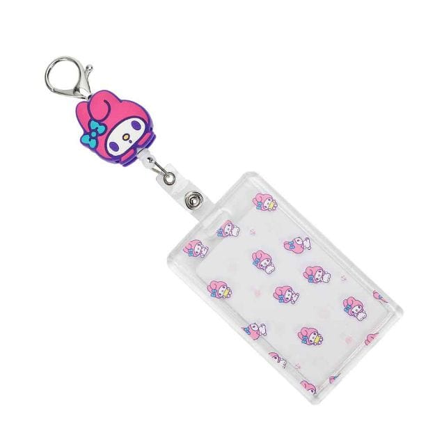 My Melody & Kuromi Mascot Badge Reels with Card Holders