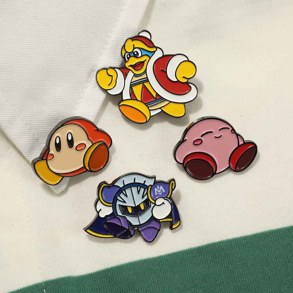 BioWorld Kirby Enamel Pins 4-Piece Set Set 1 Kawaii Gifts 196179858969