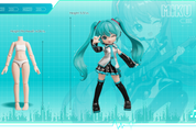 Blokees Hatsune Miku Blokees DaaLaMode 5.5" Posable Figure Kit with Real Fabric Official Outfit Kawaii Gifts 810181532937