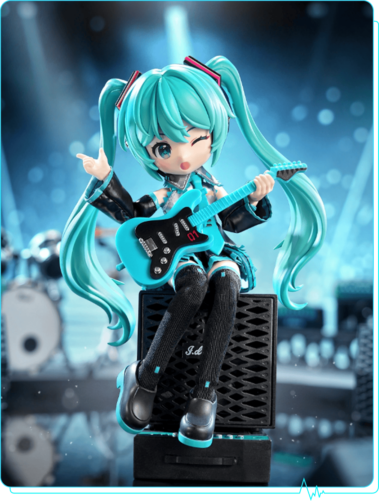 Blokees Hatsune Miku Blokees DaaLaMode 5.5" Posable Figure Kit with Real Fabric Official Outfit Kawaii Gifts 810181532937
