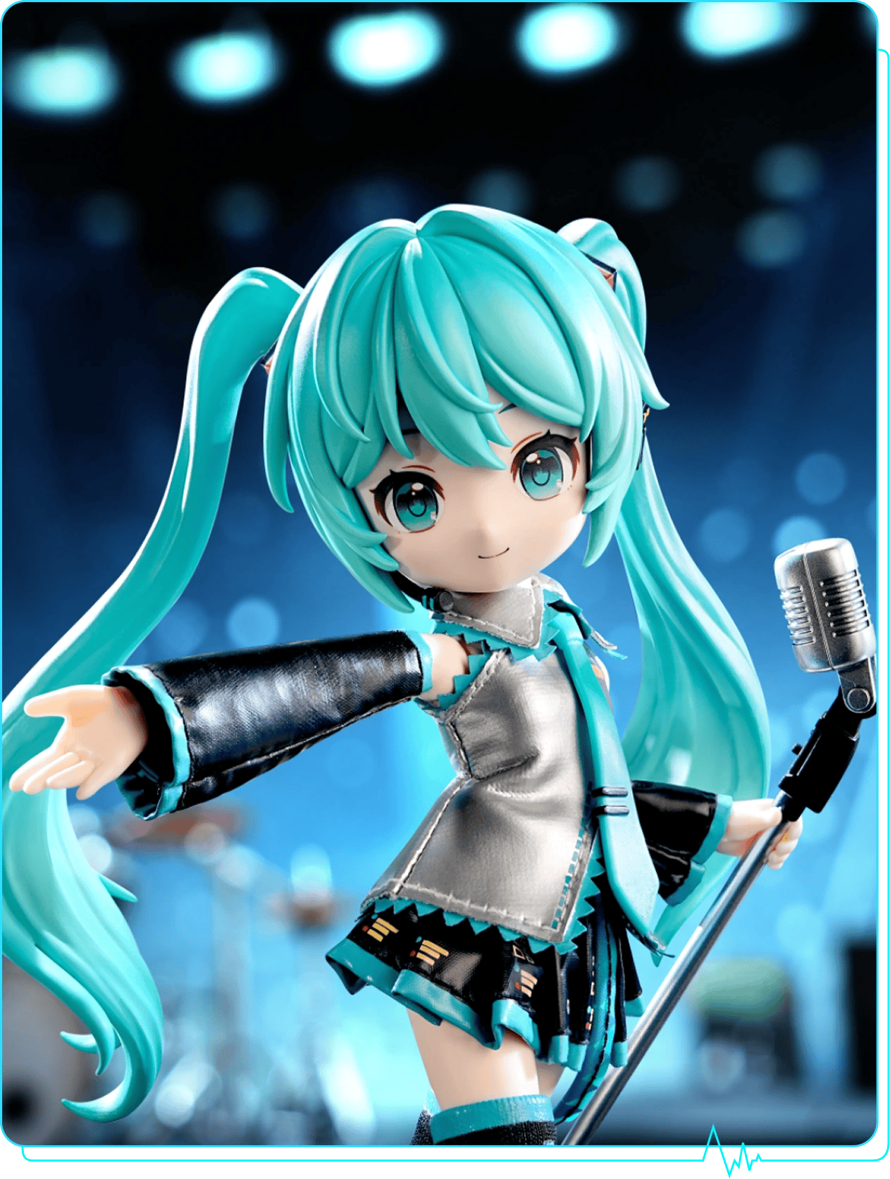 Blokees Hatsune Miku Blokees DaaLaMode 5.5" Posable Figure Kit with Real Fabric Official Outfit Kawaii Gifts 810181532937