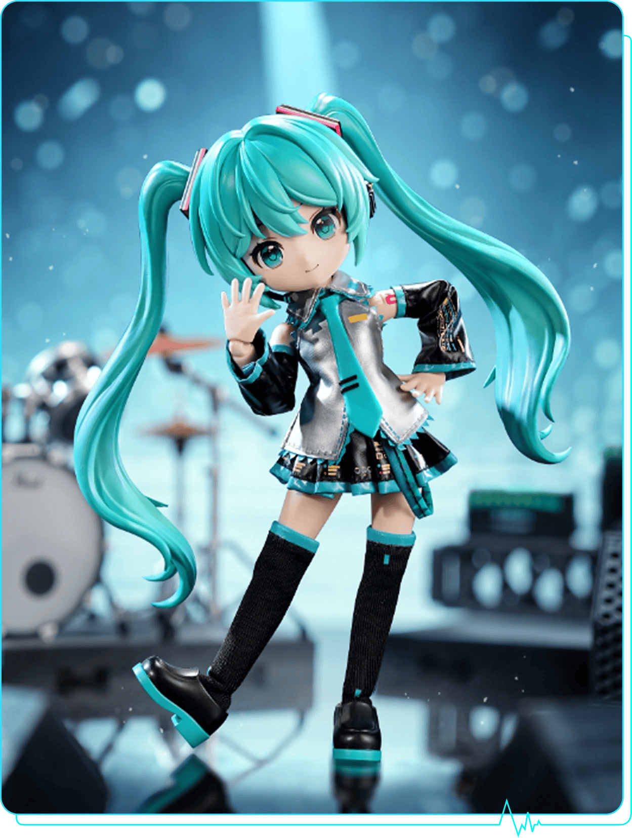Blokees Hatsune Miku Blokees DaaLaMode 5.5" Posable Figure Kit with Real Fabric Official Outfit Kawaii Gifts 810181532937