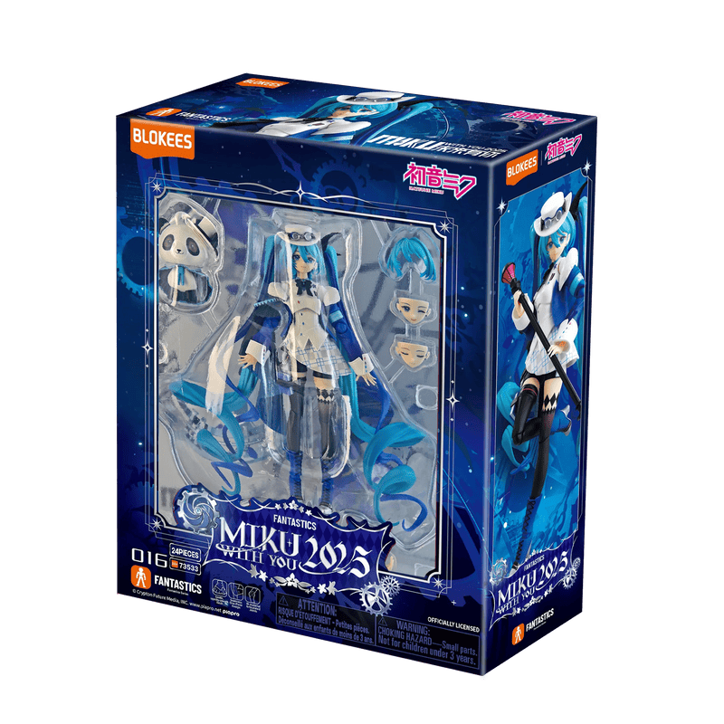 Blokees Hatsune Miku MikuWithYou 2025 Blokees Fantastic Series 6.5" Posable Figure Kit Kawaii Gifts 810181533699