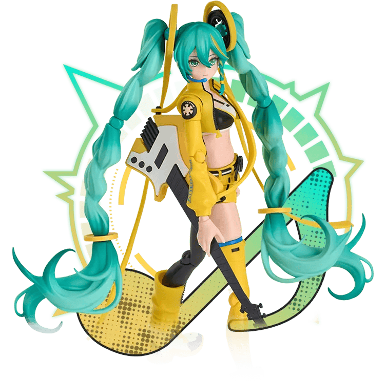 Blokees Hatsune Miku Vivid Echo Blokees Fantastics Series 7" Posable Figure Kit Kawaii Gifts