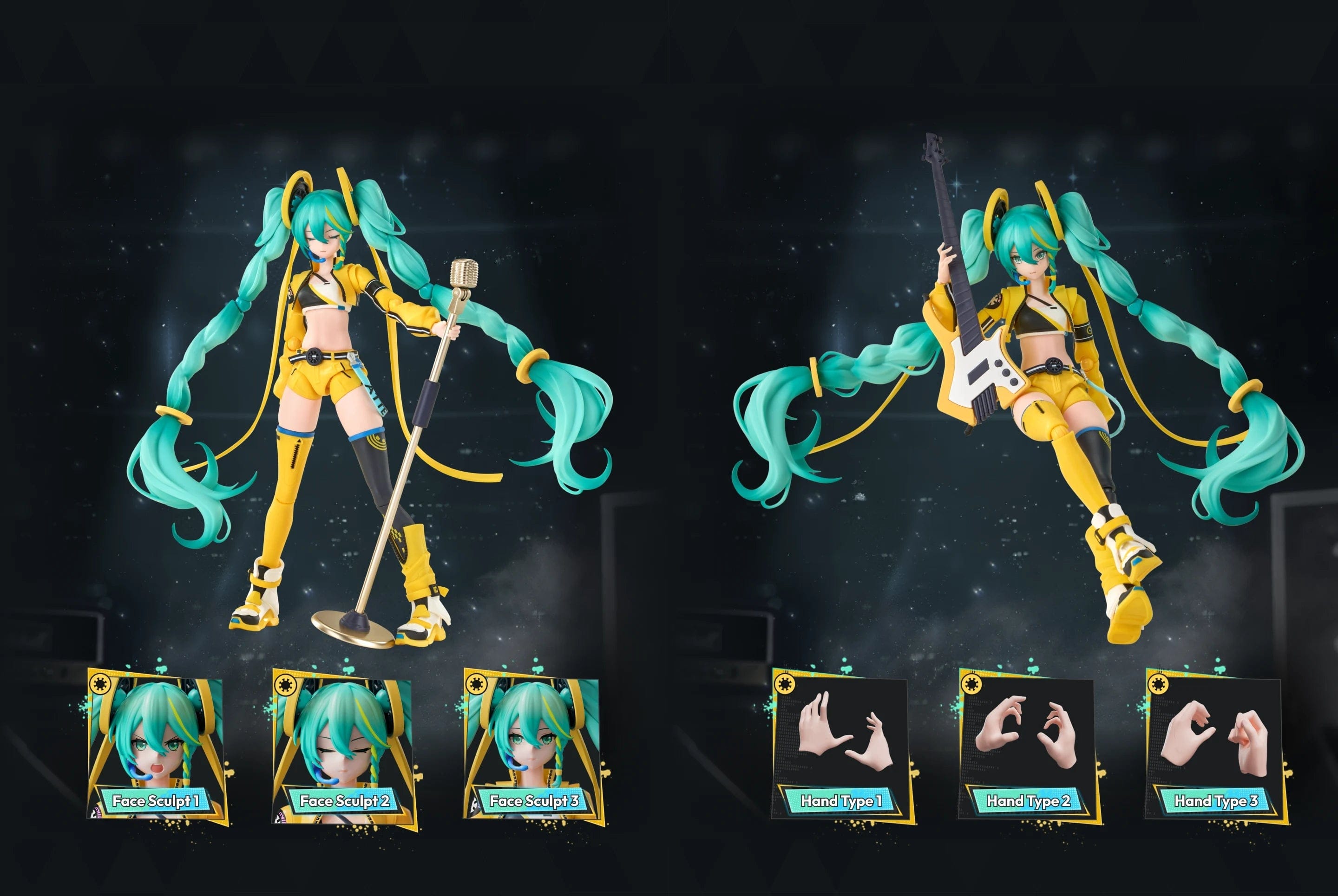 Blokees Hatsune Miku Vivid Echo Blokees Fantastics Series 7" Posable Figure Kit Kawaii Gifts