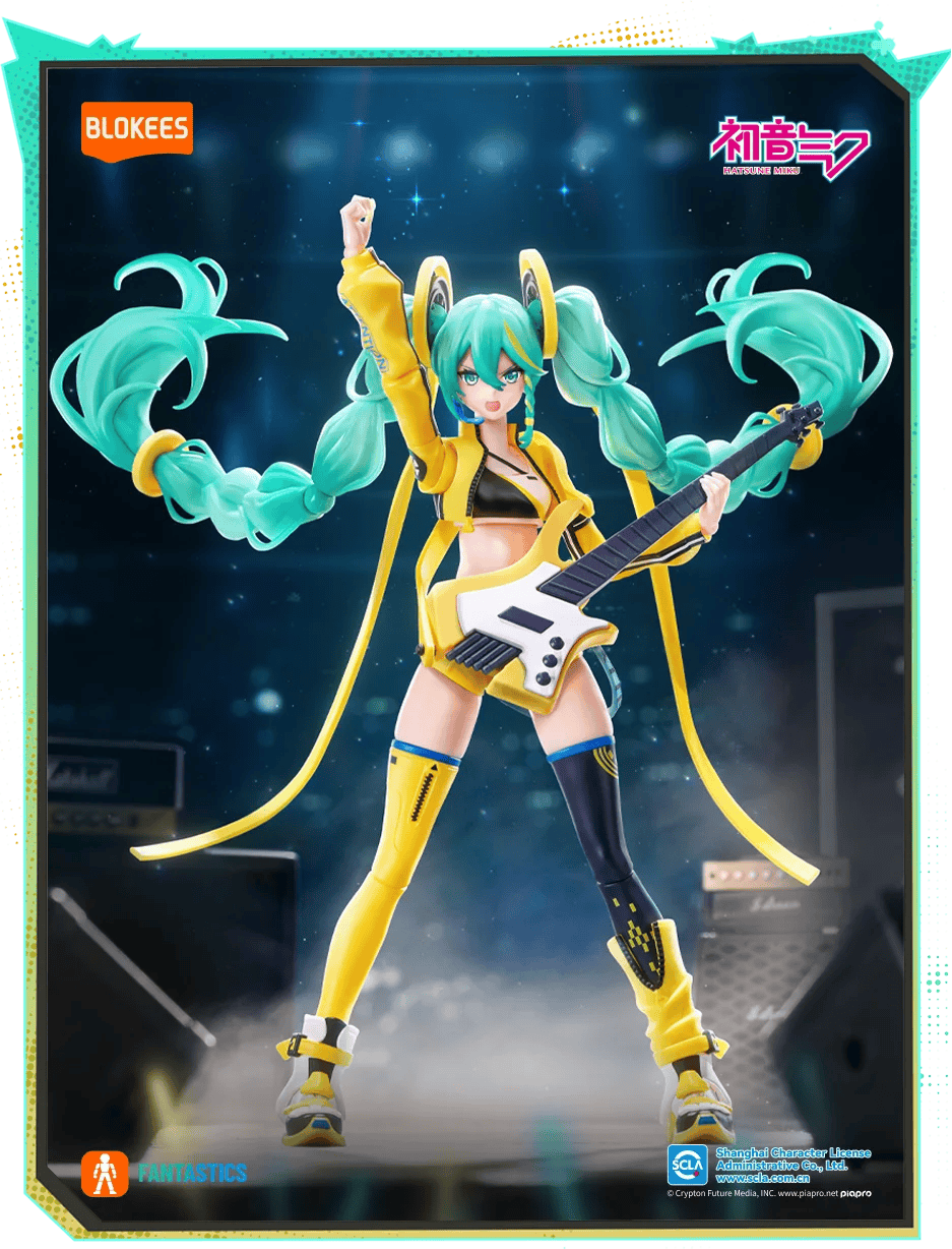 Blokees Hatsune Miku Vivid Echo Blokees Fantastics Series 7" Posable Figure Kit Kawaii Gifts