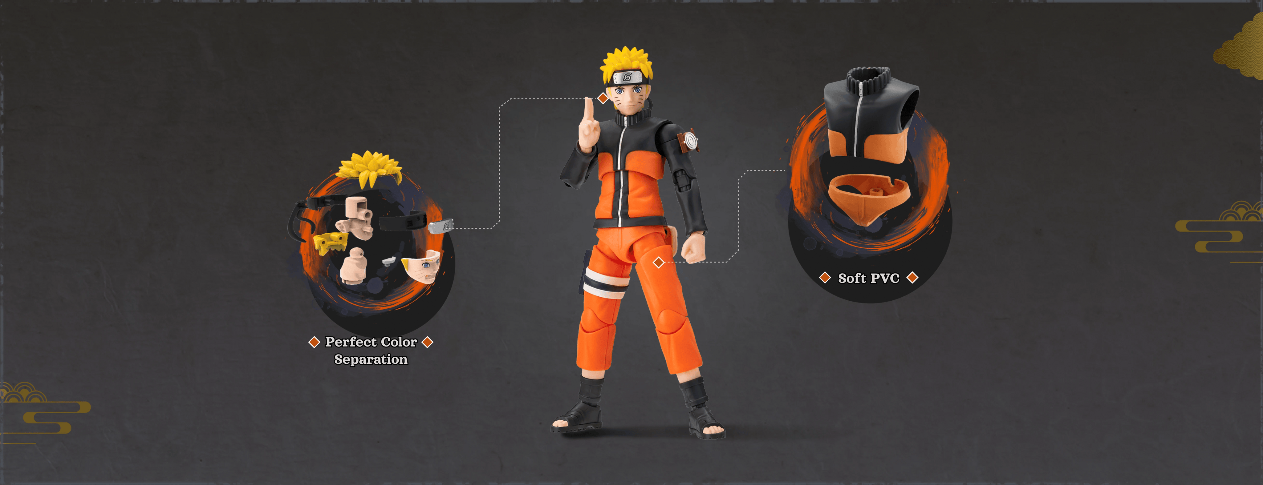 Blokees Naruto Shippuden 5.5" Naruto Uzumaki Blokees Figure Set Kawaii Gifts 810181531794