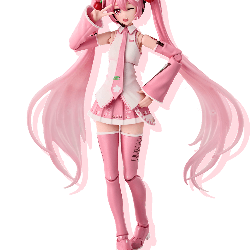 Blokees Sakura Miku: A Love Letter to Spring's Beauty Blokees 6" Posable Figure Kit Kawaii Gifts 810181531343