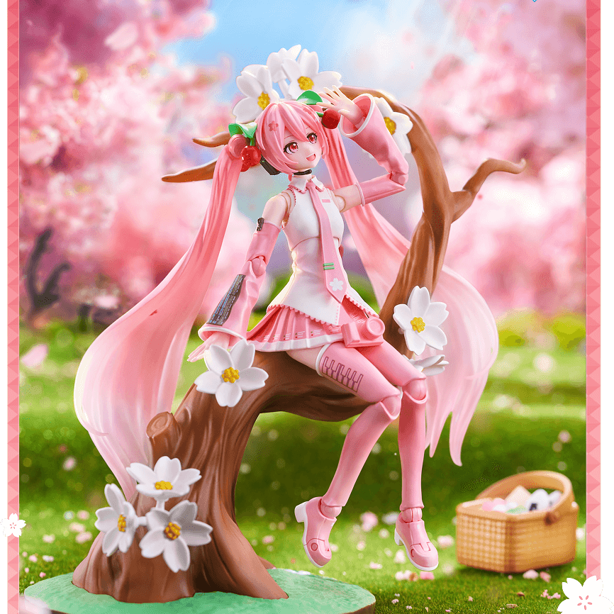 Blokees Sakura Miku: A Love Letter to Spring's Beauty Blokees 6" Posable Figure Kit Kawaii Gifts 810181531343