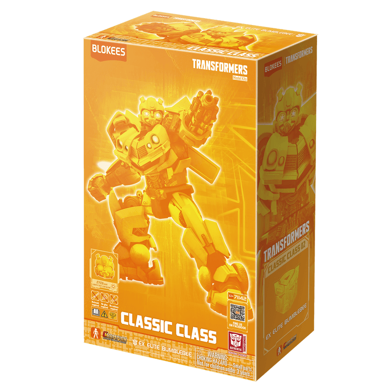 Blokees Transformers Limited Edition Classic Class 5.5" Ex Elite Bumblebee Metallic Version Blokees Action Figure Kit Kawaii Gifts 810181530452