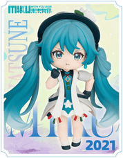 Blokees Hatsune Miku DaaLaMode Q Series MikuWithYou 4" Blokees Figure Blind Box Kawaii Gifts 810181534306