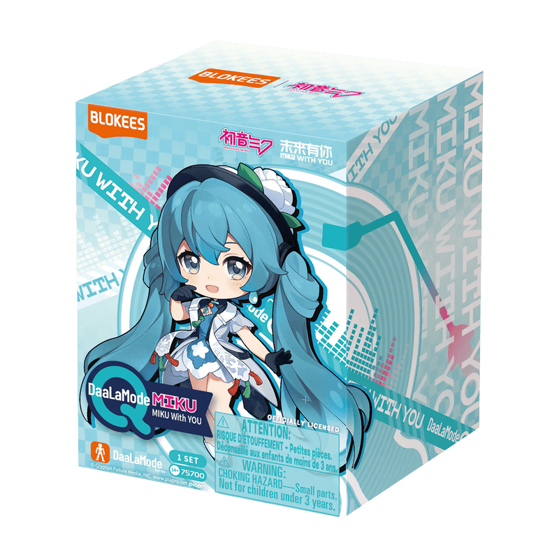 Blokees Hatsune Miku DaaLaMode Q Series MikuWithYou 4" Blokees Figure Blind Box Kawaii Gifts 810181534306