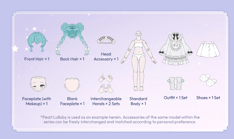 Blokees Hatsune Miku DaaLaMode Series Sonata Prologue 5.5" Blokees Figure Blind Box Kawaii Gifts 810181534030