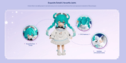 Blokees Hatsune Miku DaaLaMode Series Sonata Prologue 5.5" Blokees Figure Blind Box Kawaii Gifts 810181534030