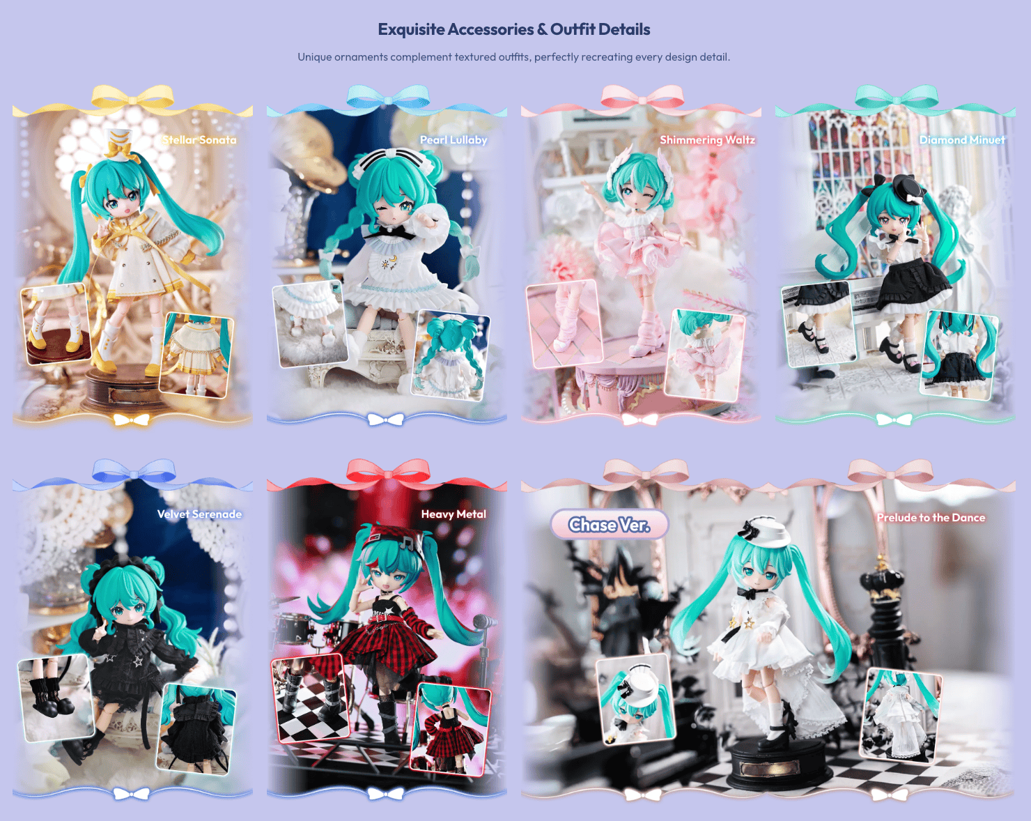 Blokees Hatsune Miku DaaLaMode Series Sonata Prologue 5.5" Blokees Figure Blind Box Kawaii Gifts 810181534030