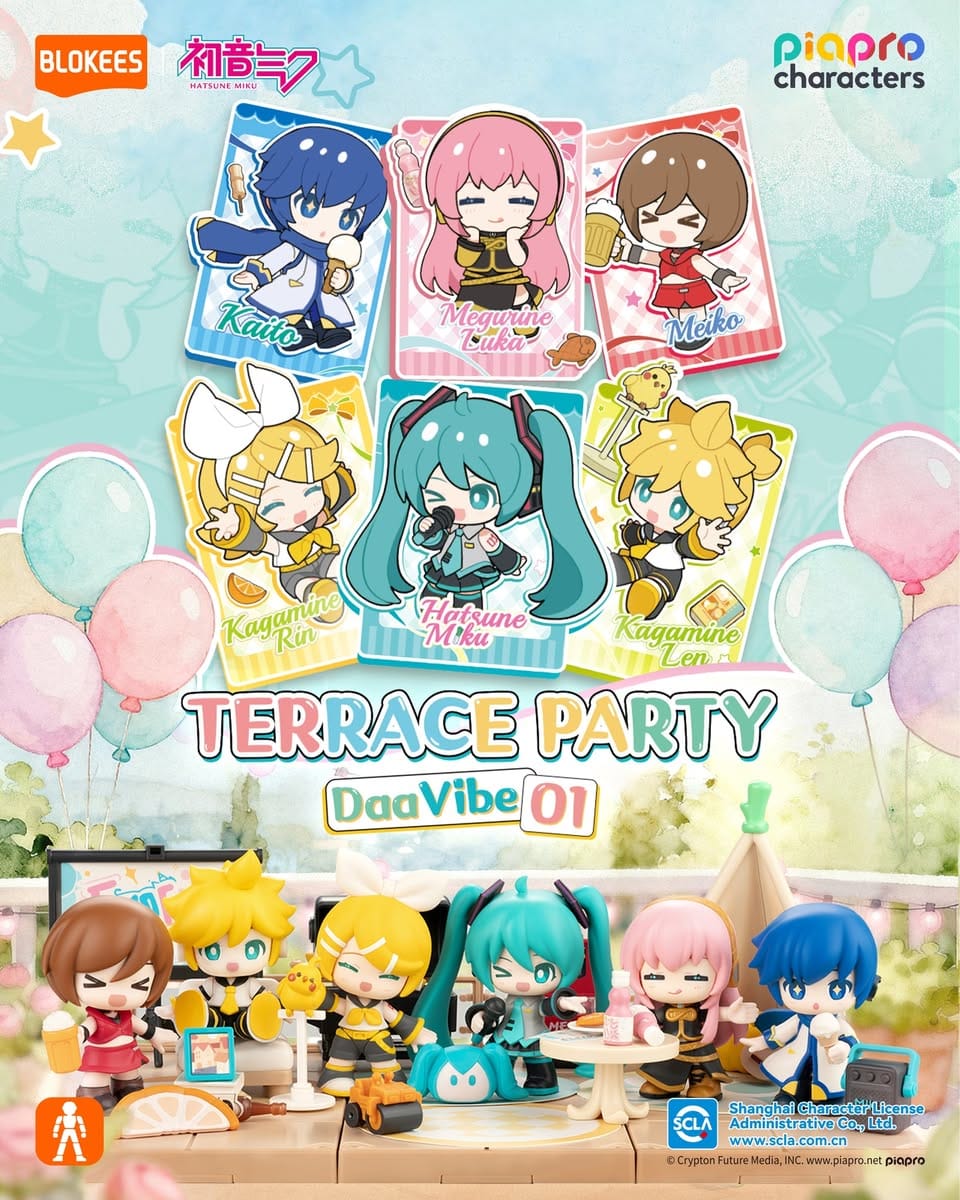 Blokees Hatsune Miku Terrace Party 3" Surprise Blokees Figure Blind Box Kawaii Gifts 810181533682