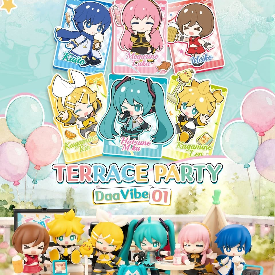 Blokees Hatsune Miku Terrace Party 3" Surprise Blokees Figure Blind Box Kawaii Gifts 810181533682