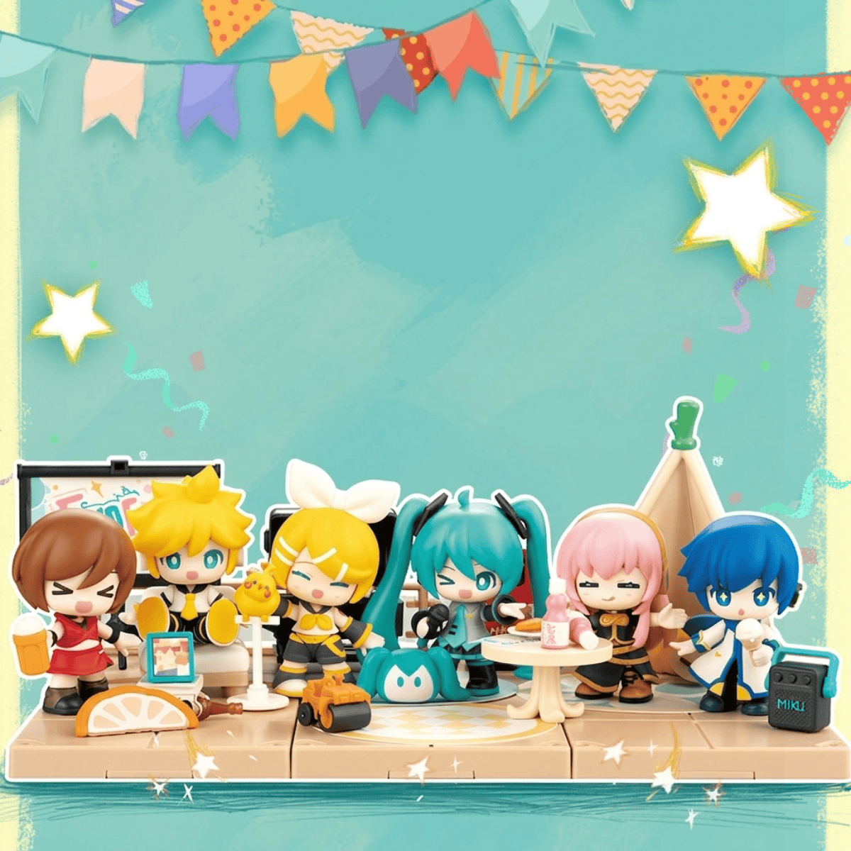 Blokees Hatsune Miku Terrace Party 3" Surprise Blokees Figure Blind Box Kawaii Gifts 810181533682