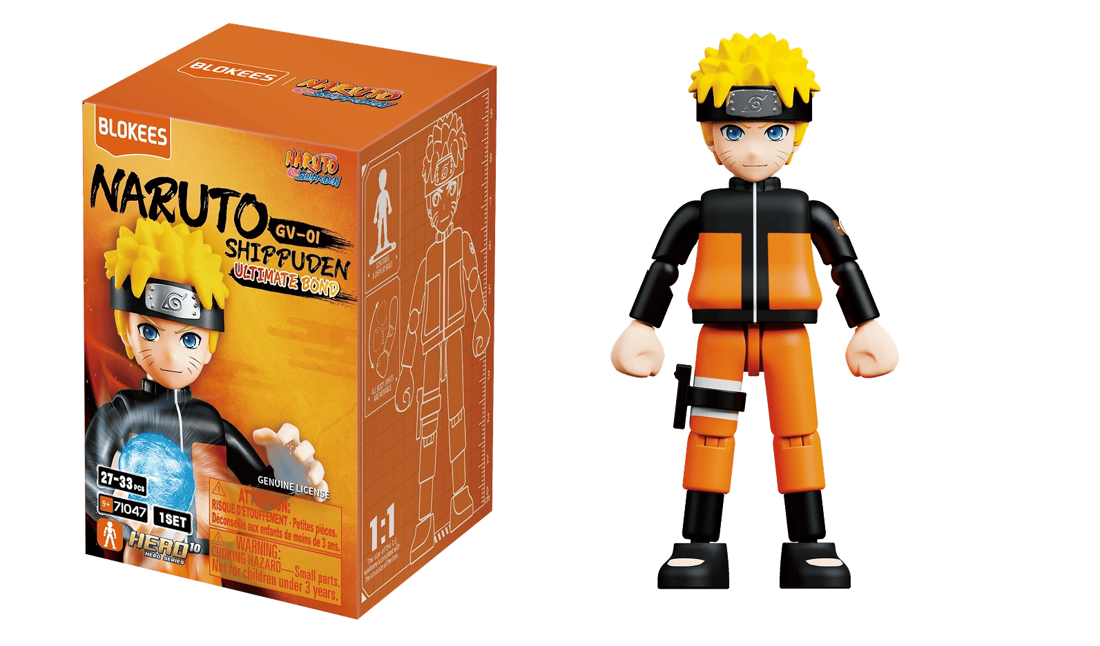 Blokees Naruto GV01 Ultimate Bond 4.5" Surprise Blokees Figure Blind Box Kawaii Gifts 810181530469