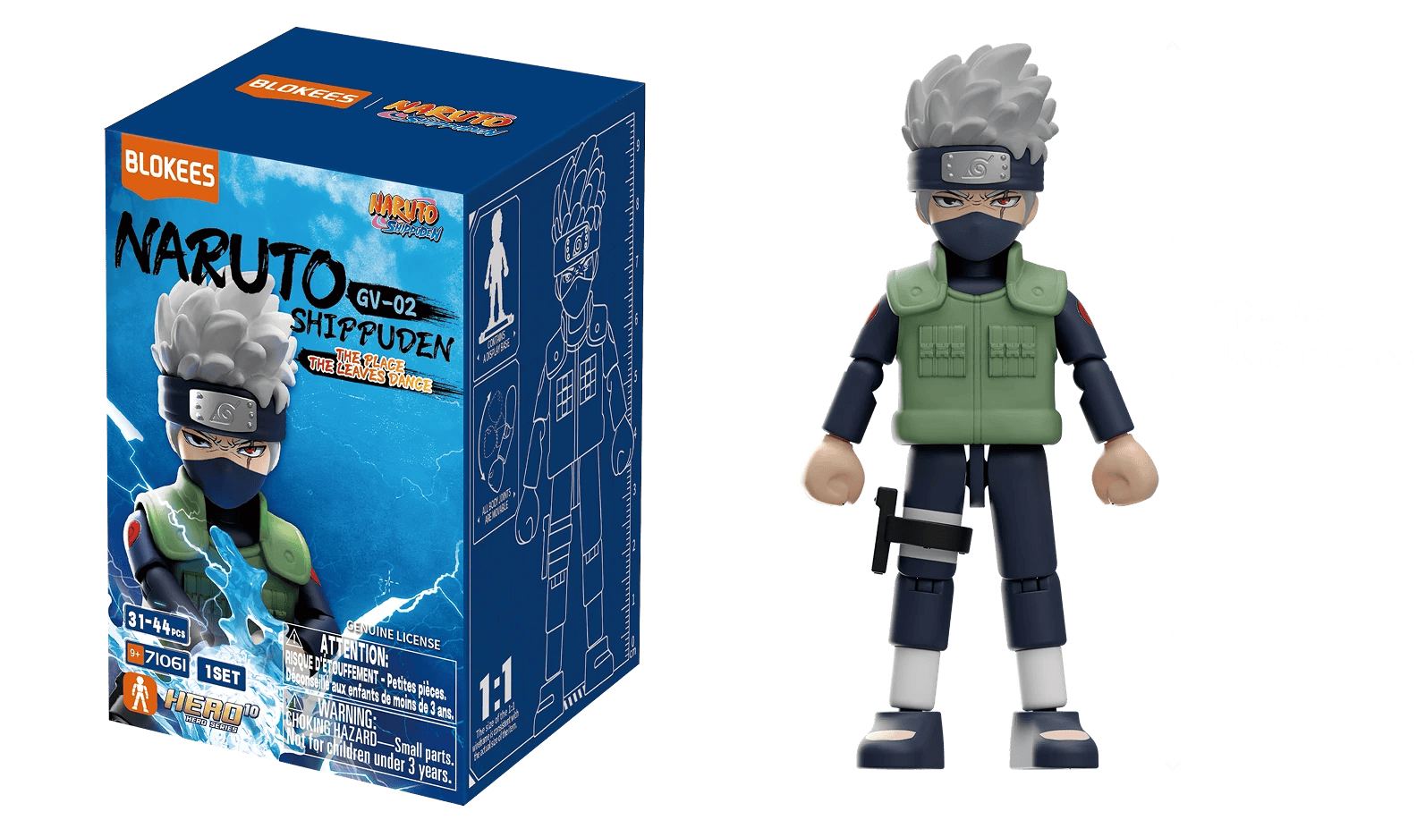 Blokees Naruto GV02 The Place the Leaves Dance 4" Surprise Blokees Figure Blind Box Kawaii Gifts 810181530483