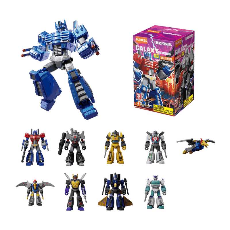 Blokees Transformers Galaxy V6 Parallel Universe 4" Blokees Action Figure Kit Surprise Box Kawaii Gifts 858050008893