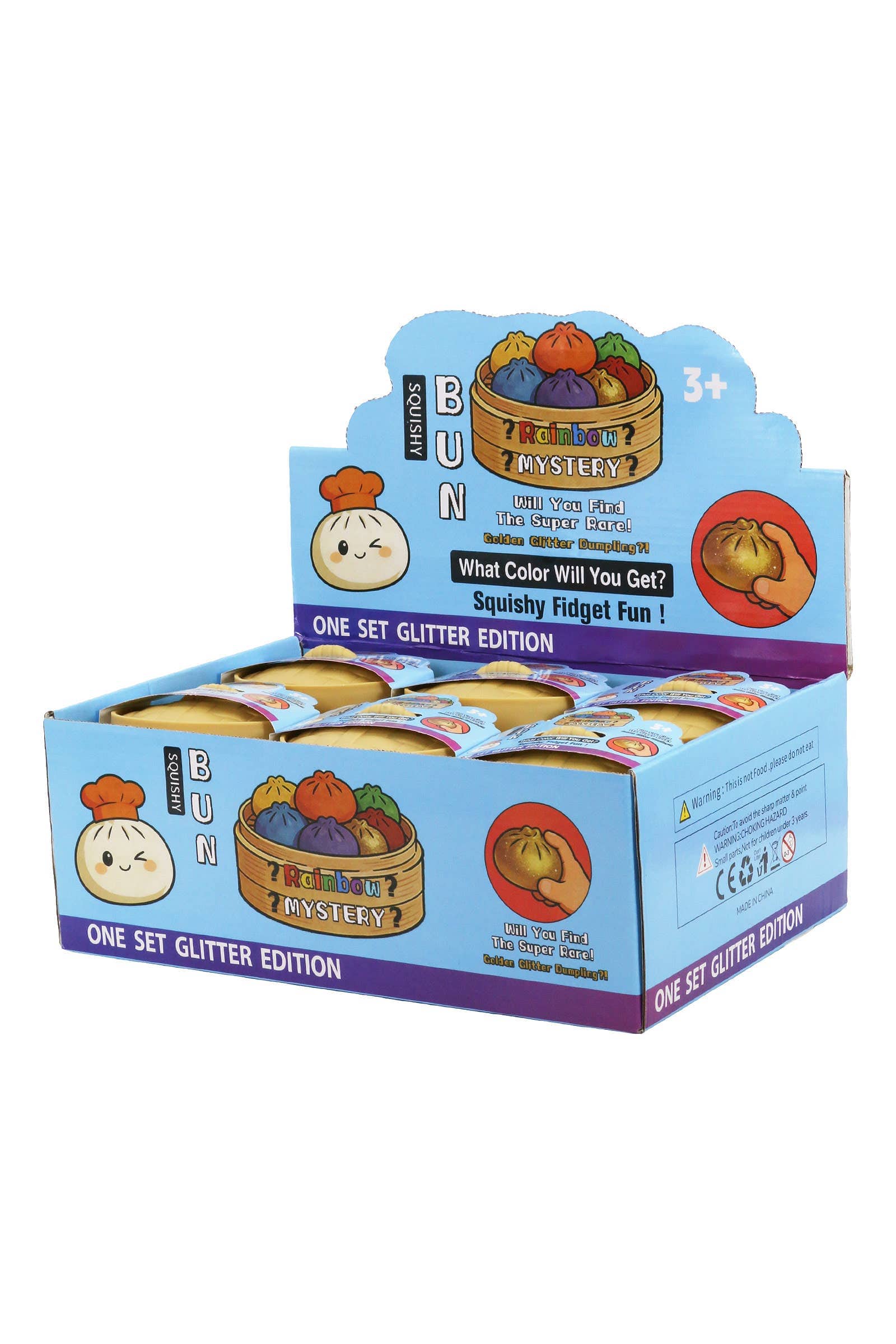 Cap Zone 3-in-1 Mini Dumpling Glitter Water Bead Squishy - 2 Inch AS SHOWN / ONE SIZE Kawaii Gifts