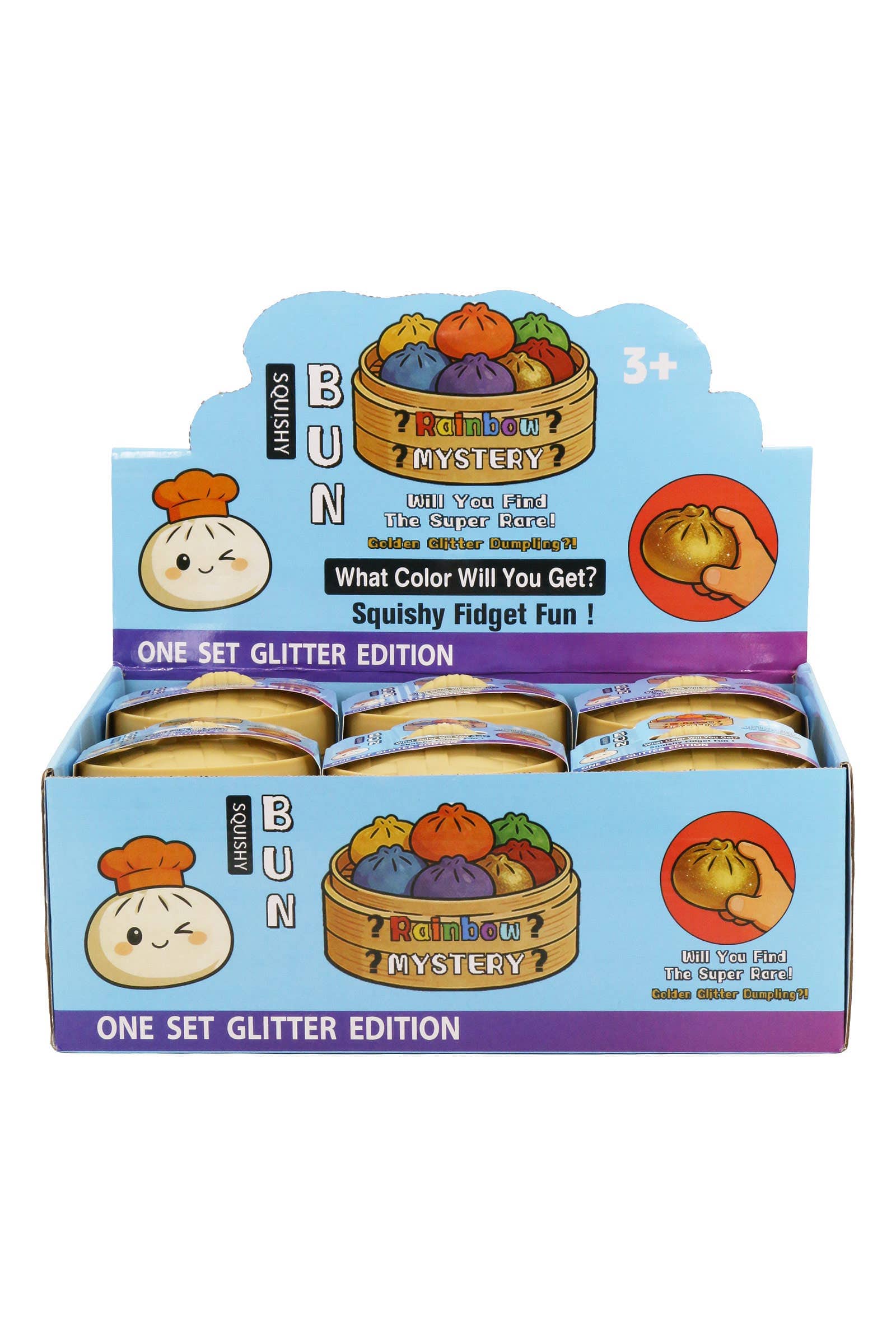 Cap Zone 3-in-1 Mini Dumpling Glitter Water Bead Squishy - 2 Inch AS SHOWN / ONE SIZE Kawaii Gifts