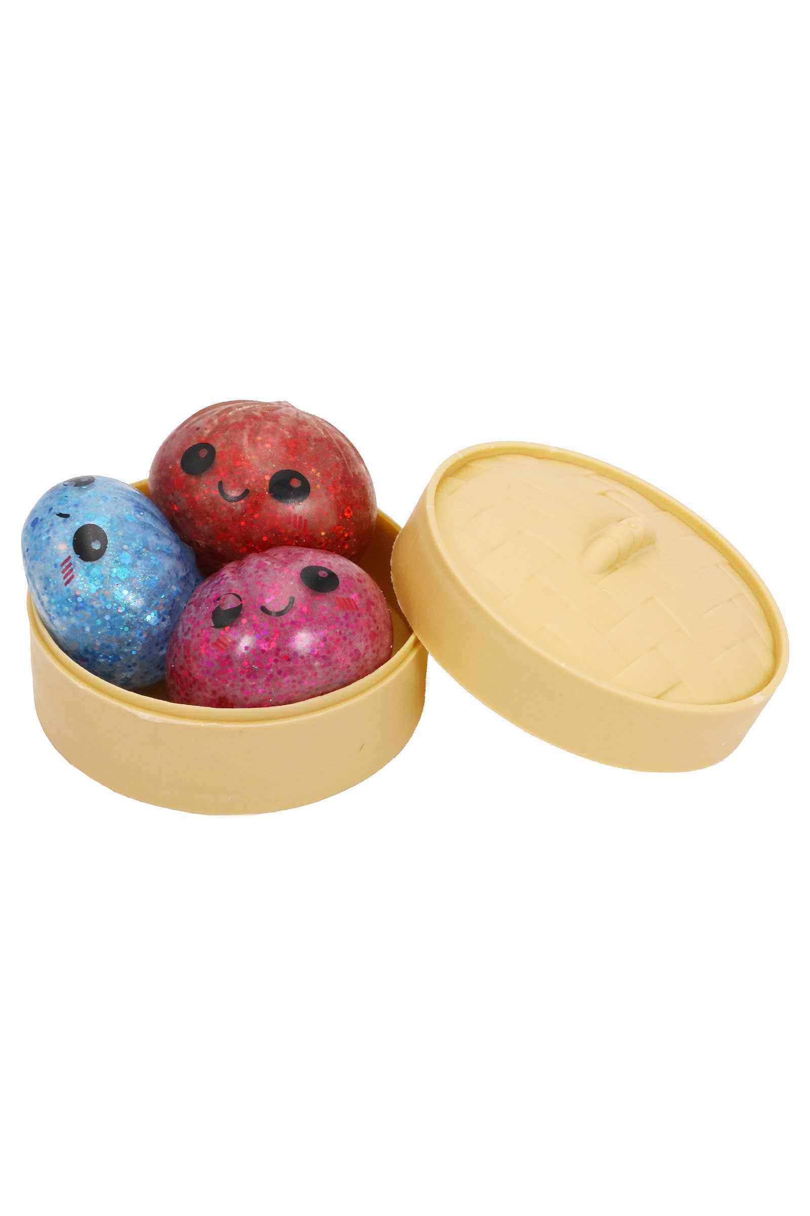 Cap Zone 3-in-1 Mini Dumpling Glitter Water Bead Squishy - 2 Inch AS SHOWN / ONE SIZE Kawaii Gifts