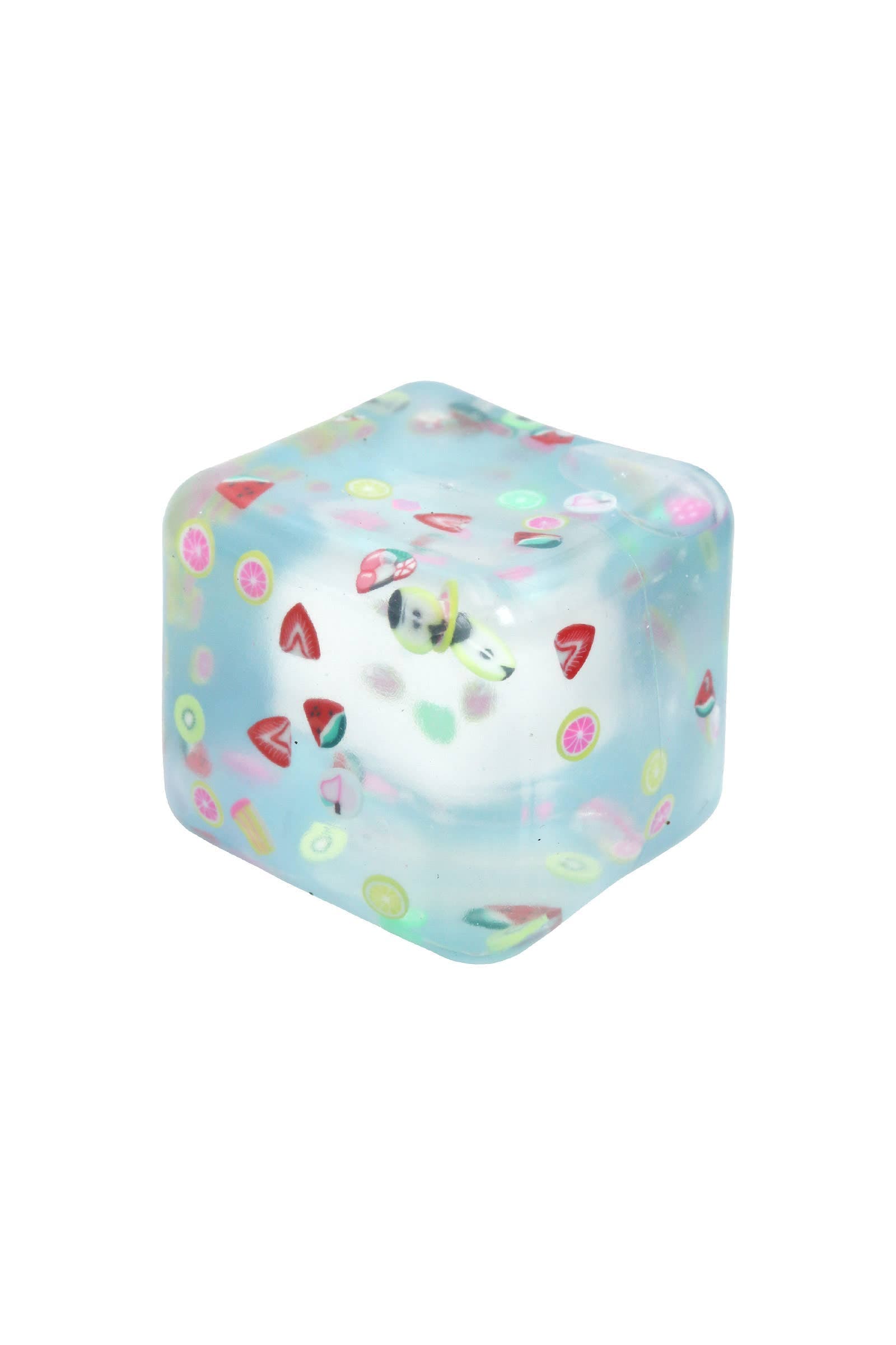 Cap Zone Colorful Fruit Slices Cube Maltose Putty Filled Squishy ONE SIZE / ASSORTED Kawaii Gifts