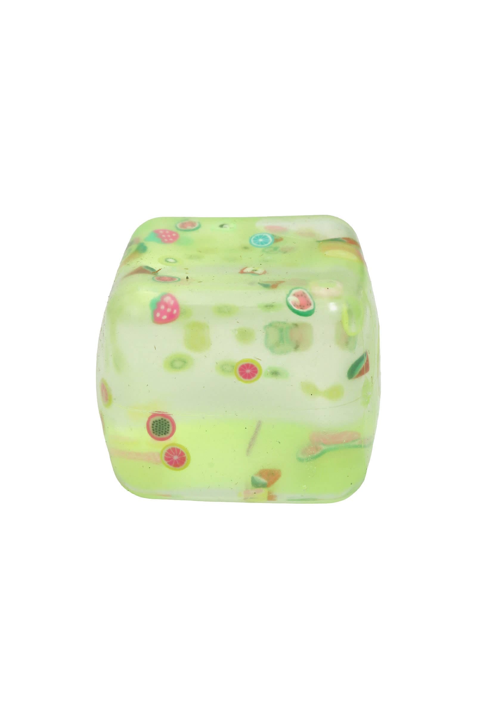Cap Zone Colorful Fruit Slices Cube Maltose Putty Filled Squishy ONE SIZE / ASSORTED Kawaii Gifts