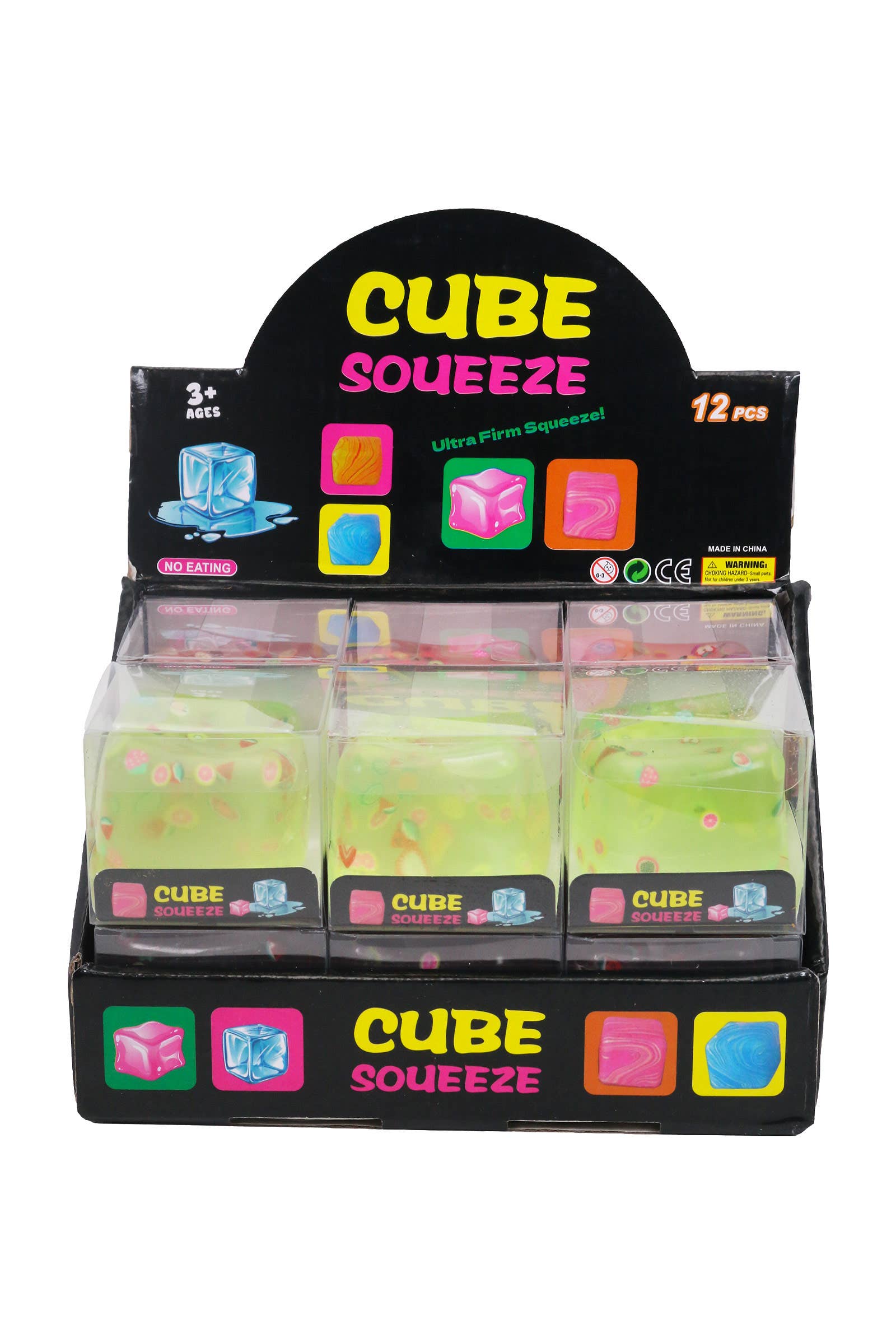 Cap Zone Colorful Fruit Slices Cube Maltose Putty Filled Squishy ONE SIZE / ASSORTED Kawaii Gifts