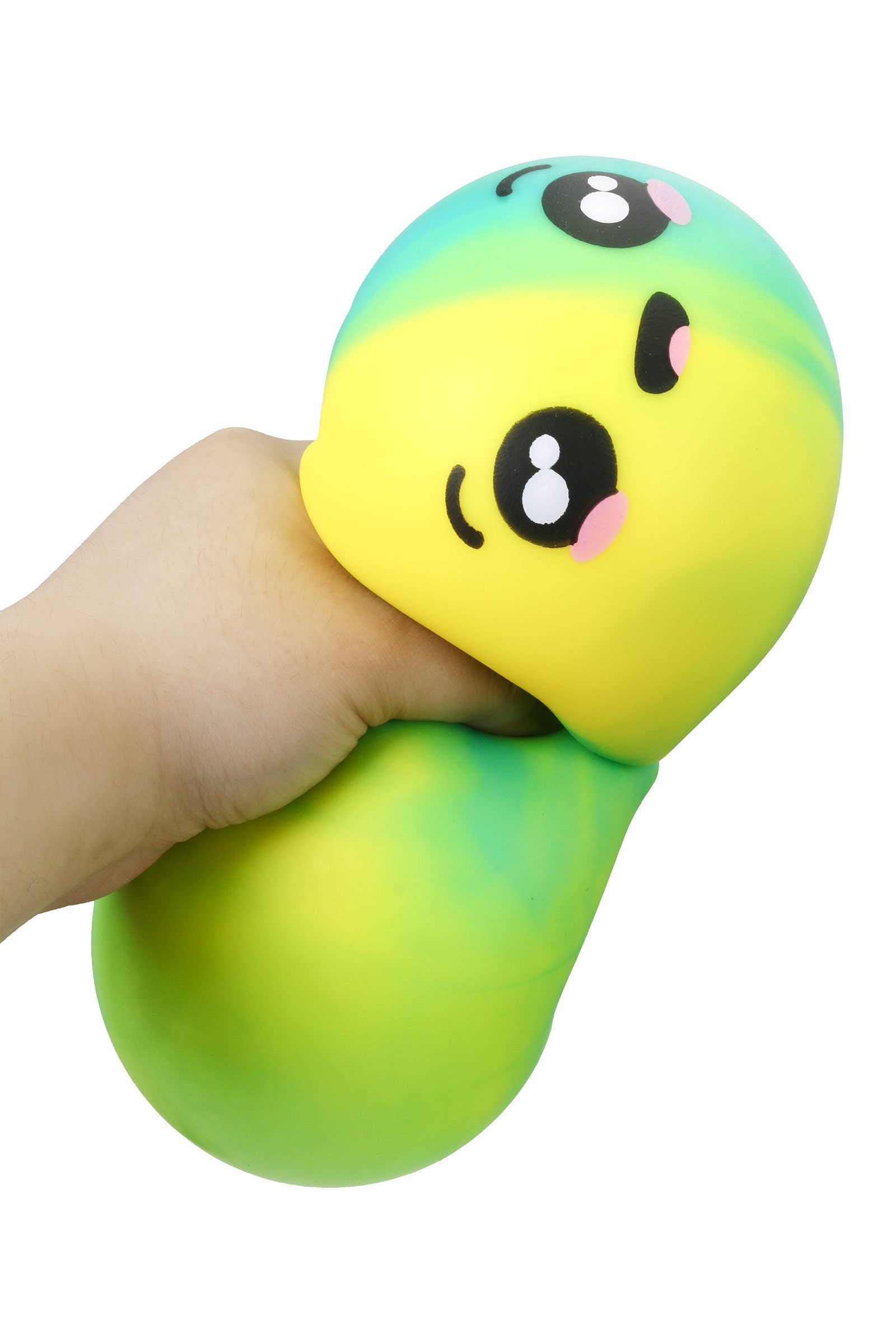 Cap Zone JUMBO Ombre Dumpling Bun Soft Slime Filled Squishy - 6 Inch ONE SIZE / ASSORTED Kawaii Gifts