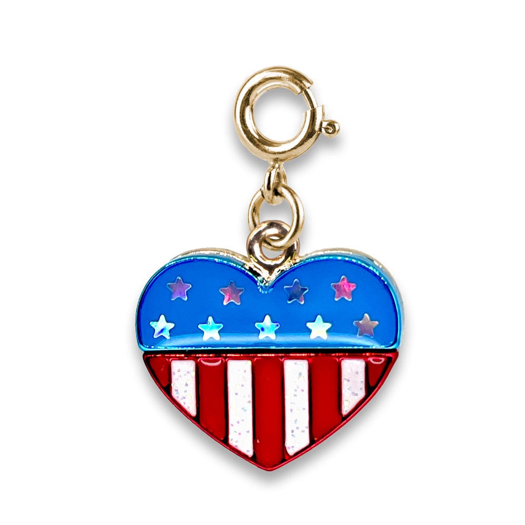 Charm It Glitter Flag Heart Charm Kawaii Gifts 794187095446