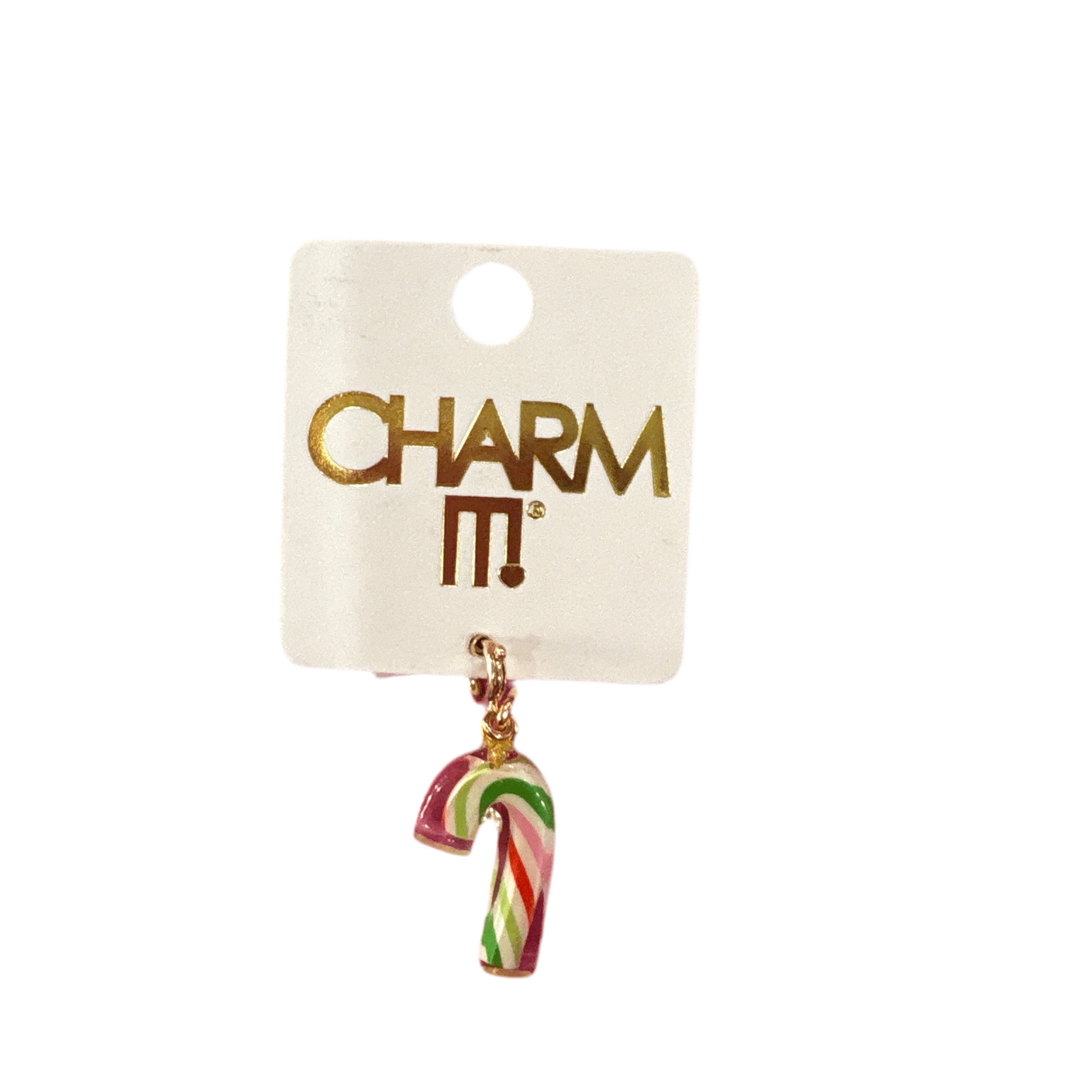Charm It Gold Candy Cane Charm Kawaii Gifts