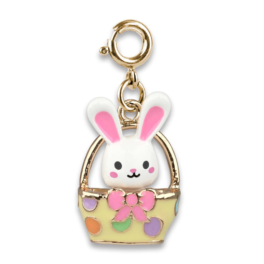 Charm It Gold Easter Bunny Basket Charm Kawaii Gifts