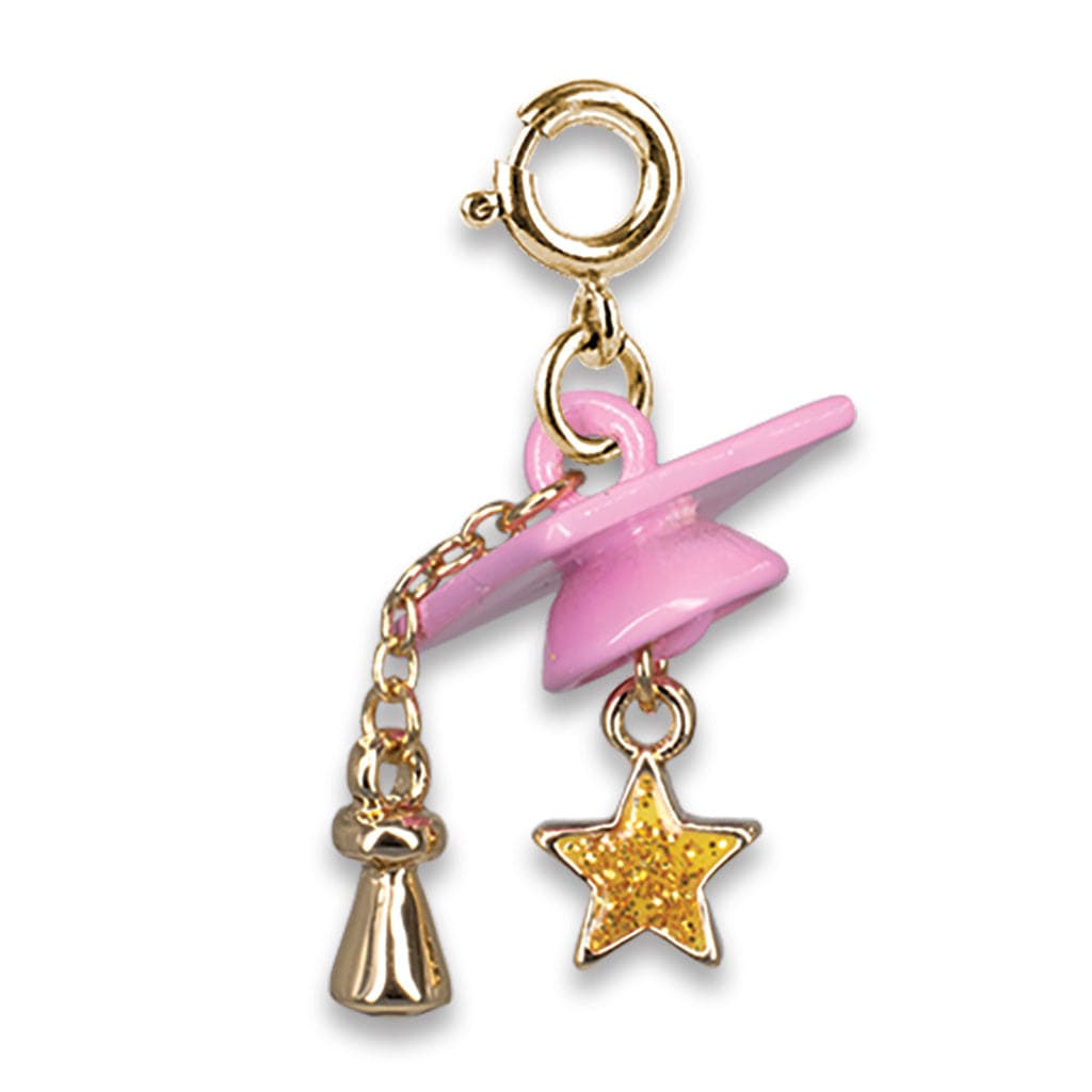 Charm It Gold Graduation Cap Charm Kawaii Gifts