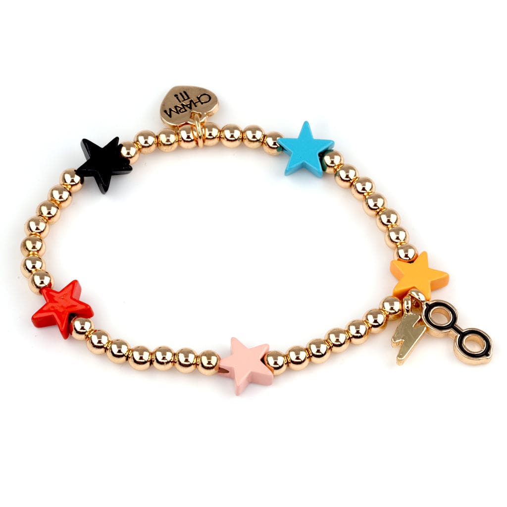 Charm It Gold Harry Potter Stretch Bead Bracelet Kawaii Gifts 794187100560