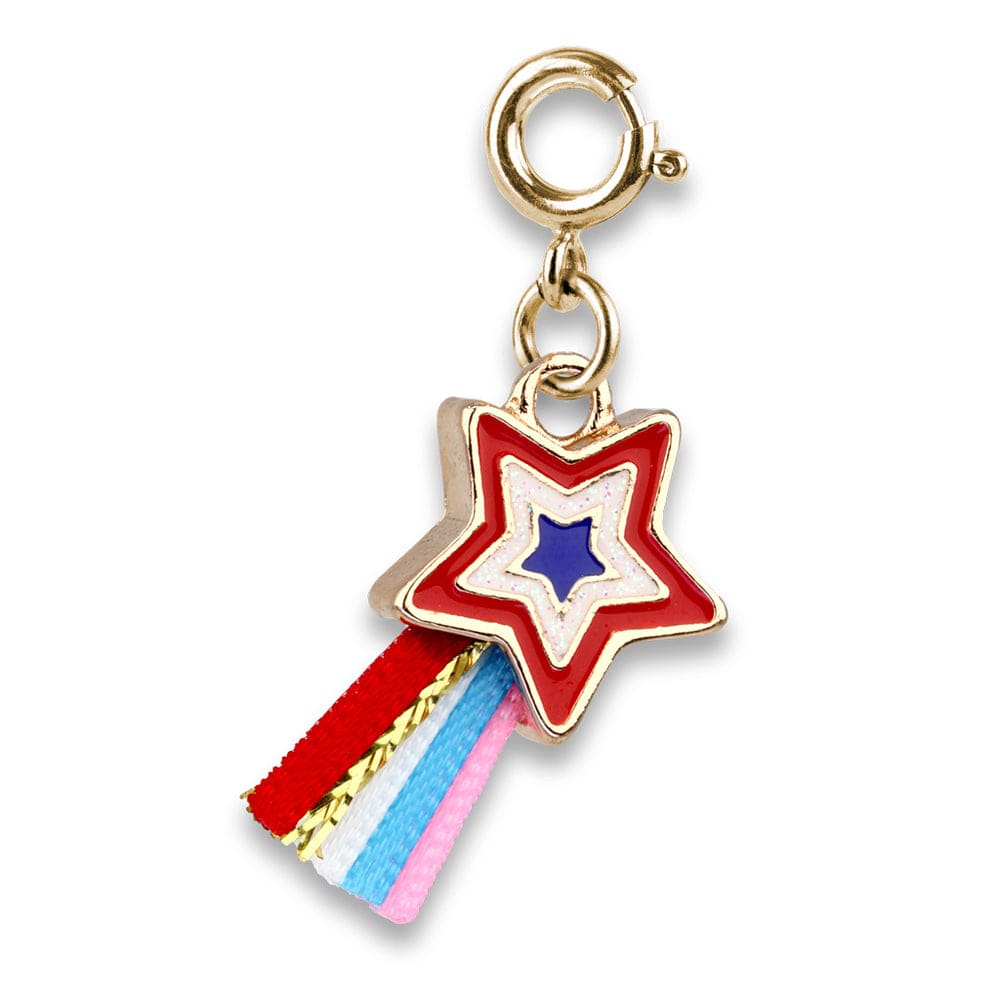 Charm It Gold Patriotic Shooting Star Charm Kawaii Gifts