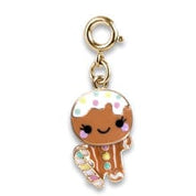 Charm It Gold Swivel Gingerbread Man Charm Kawaii Gifts 794187093930