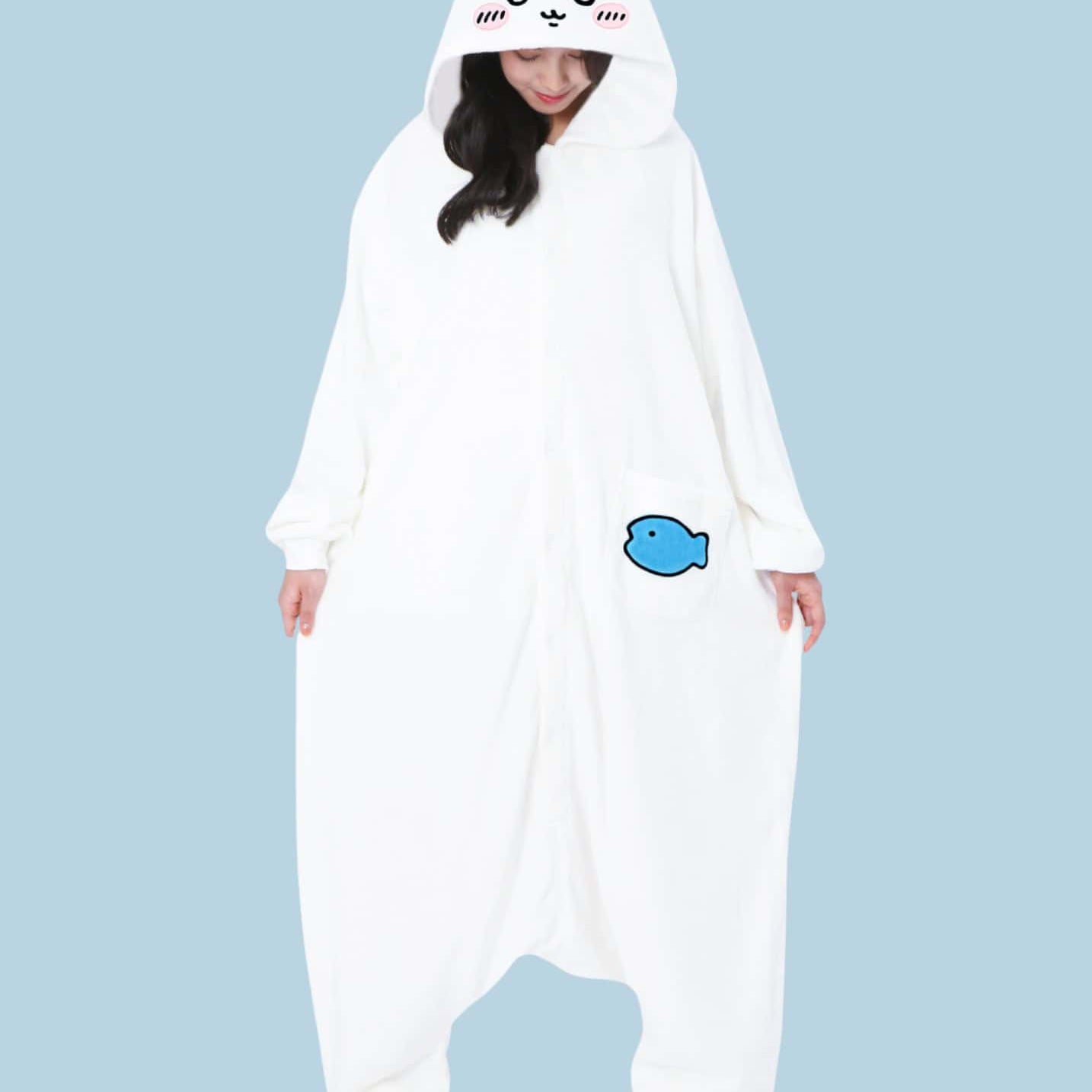 Clever Idiots Chiikawa Hachiware Adult-Size Kigurumi Loungewear Kawaii Gifts 4580052815075