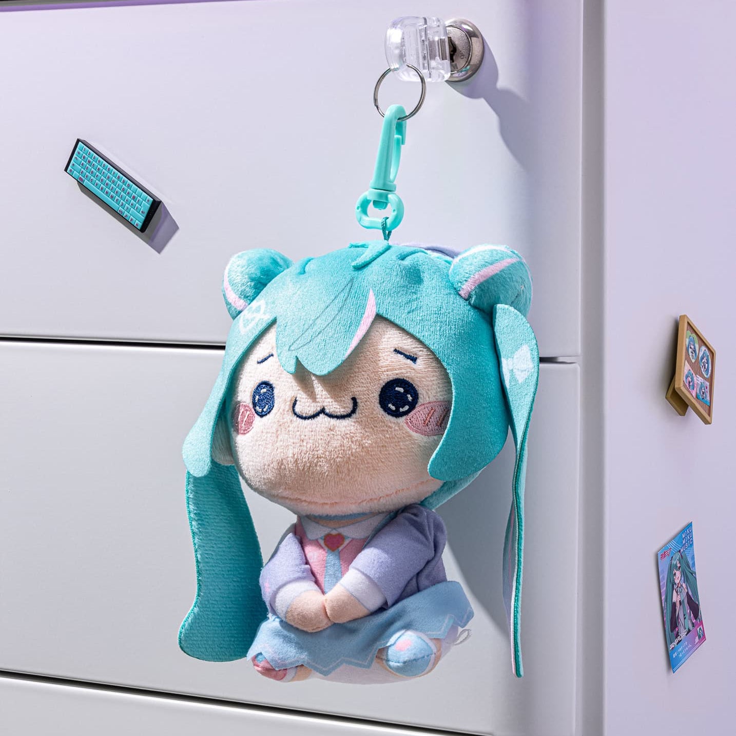 Clever Idiots Hatsune Miku Love Blazer Smiling 6" Mochipico Mascot Plush with Clip Kawaii Gifts 4571623501060