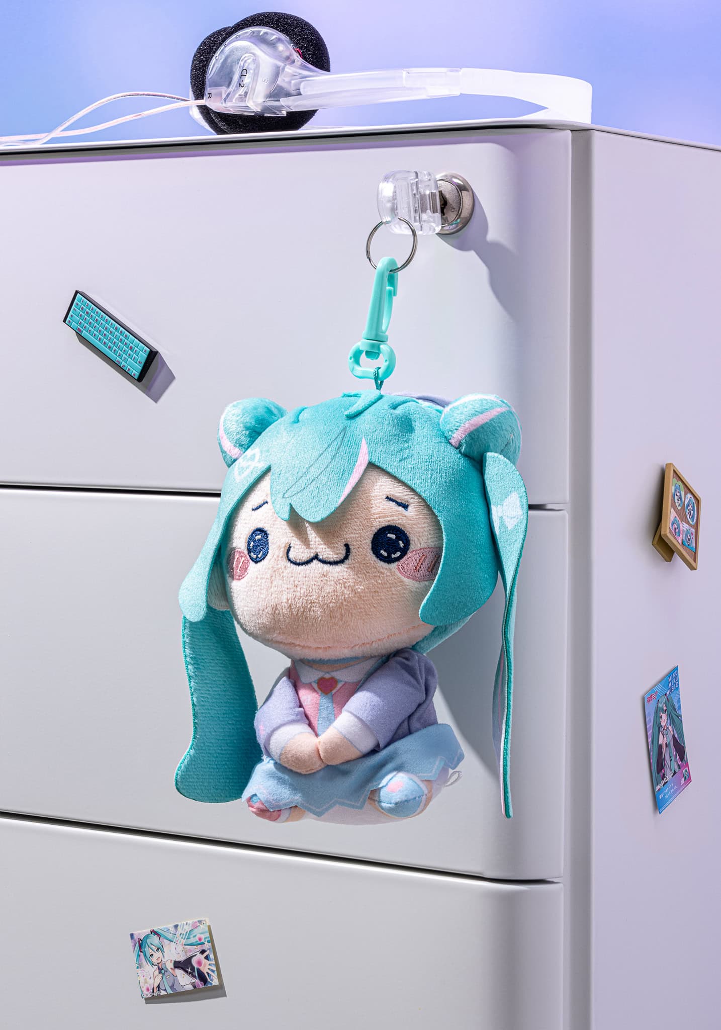 Clever Idiots Hatsune Miku Love Blazer Smiling 6" Mochipico Mascot Plush with Clip Kawaii Gifts 4571623501060