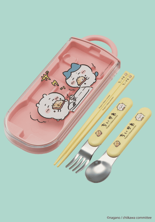 Clever Idiots Chiikawa Utensil Set: Chopsticks, Fork & Spoon Kawaii Gifts 4973307655142
