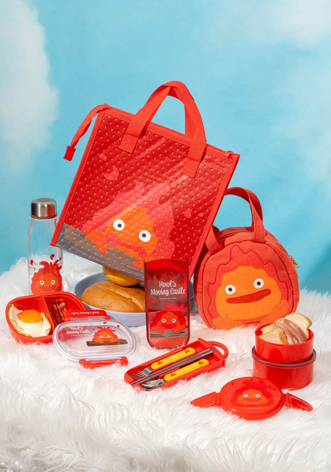 20th Century Dinner Show 2019 アクセサリーケース Howl's Moving Castle Calcifer Chopsticks, Fork and Spoon Set