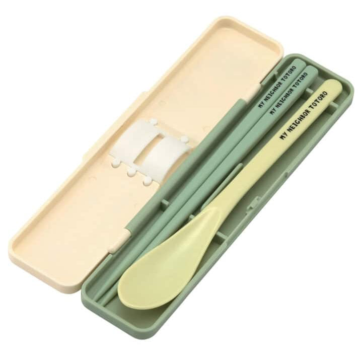 Clever Idiots My Neighbor Totoro Chopstick and Spoon with Case (Marching) Kawaii Gifts 4973307658556