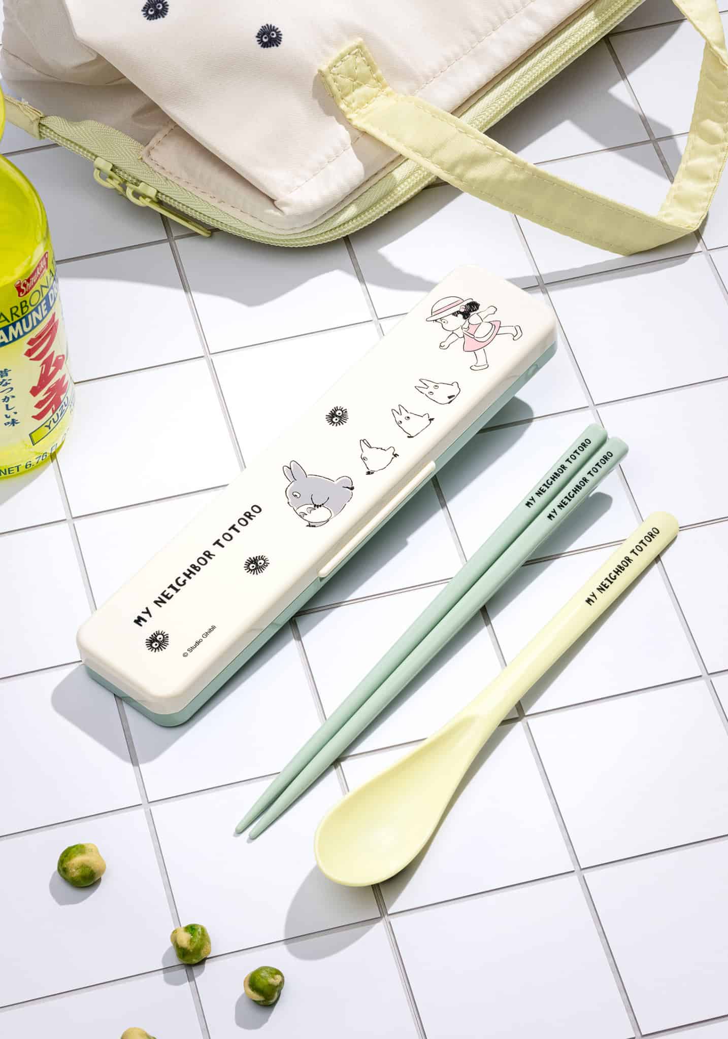 Clever Idiots My Neighbor Totoro Chopstick and Spoon with Case (Marching) Kawaii Gifts 4973307658556