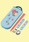 Clever Idiots Ponyo Utensil Set: Chopsticks, Fork & Spoon Kawaii Gifts 4973307649417