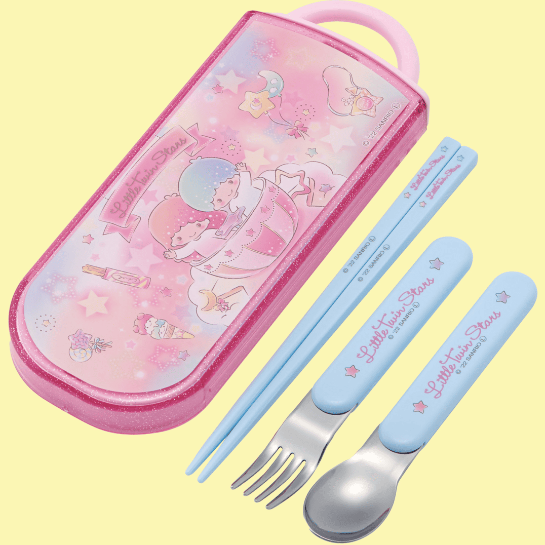 Clever Idiots Sanrio Friends Spoon Fork & Chopsticks Sets: Cinnamoroll, Hello Kitty, My Melody, Little Twin Stars Little Twin Stars Kawaii Gifts 4973307600524