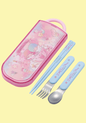 Clever Idiots Sanrio Friends Spoon Fork & Chopsticks Sets: Cinnamoroll, Hello Kitty, My Melody, Little Twin Stars Little Twin Stars Kawaii Gifts 4973307600524